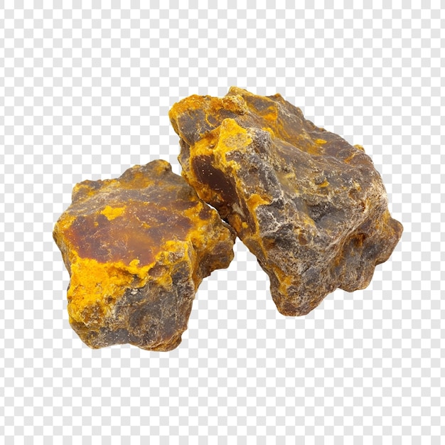 orpimento aislado en transparente
