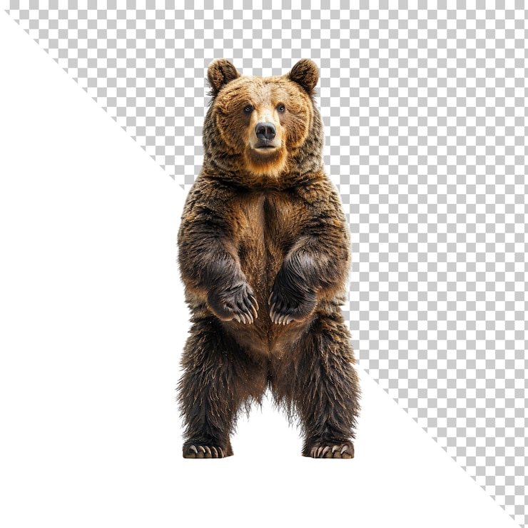 PSD orso isolato su uno sfondo trasparente