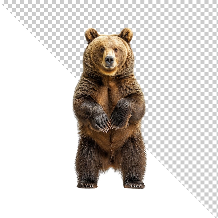 PSD orso isolato su uno sfondo trasparente
