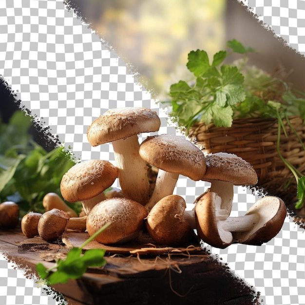 PSD os cogumelos porcini são muito apreciados na floresta devido ao seu delicioso sabor e versatilidade culinária fundo transparente