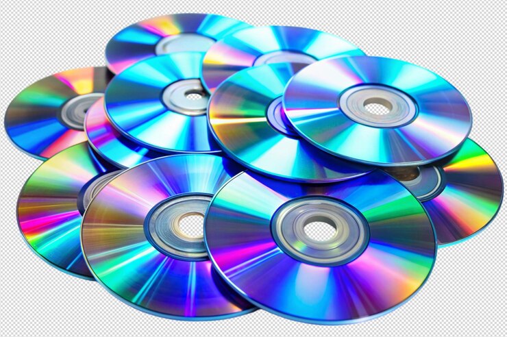 PSD os discos compactos em forma de era digital