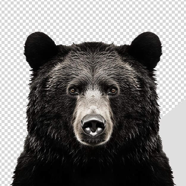 PSD oso aislado en un fondo transparente png