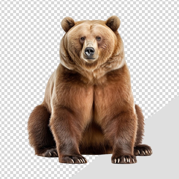 Oso aislado en un fondo transparente png