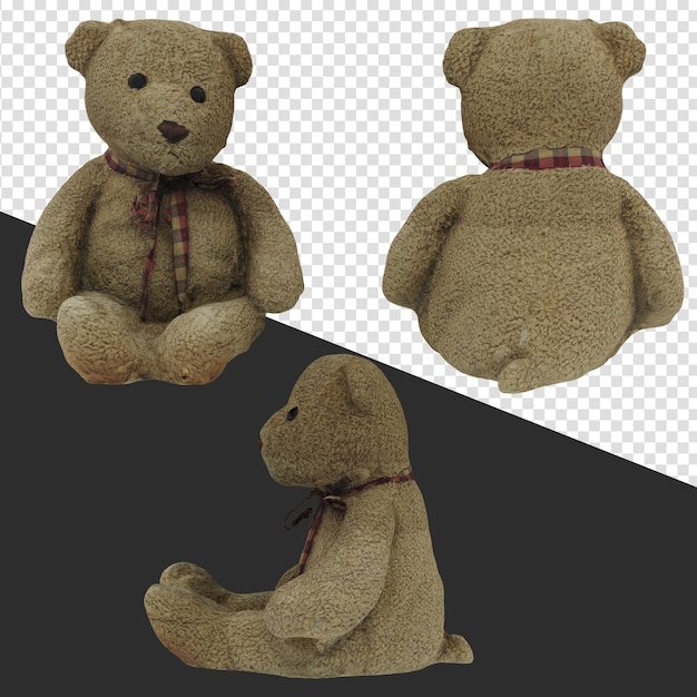 PSD oso de peluche, 3d, render