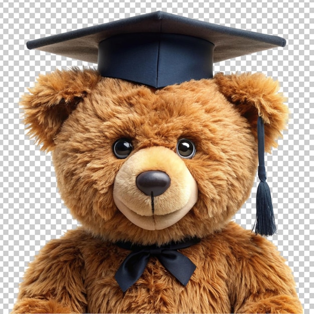 El oso de peluche graduado de dibujos animados