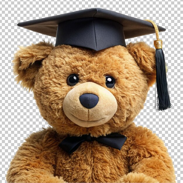 PSD el oso de peluche graduado de dibujos animados