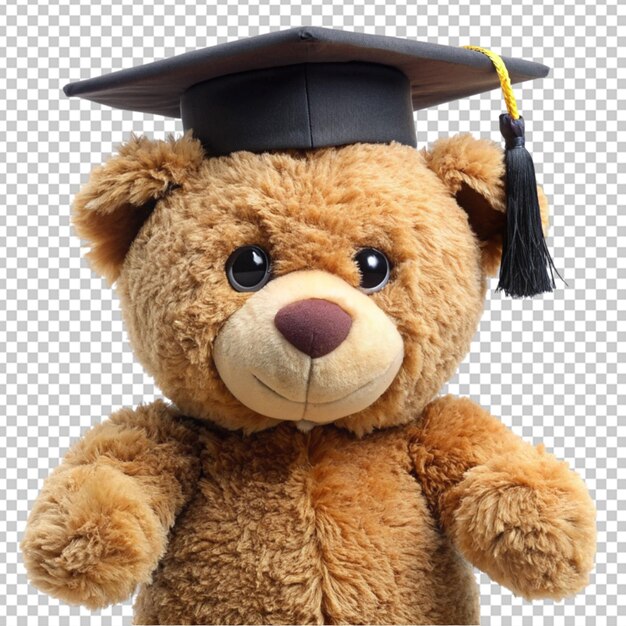 PSD el oso de peluche graduado de dibujos animados