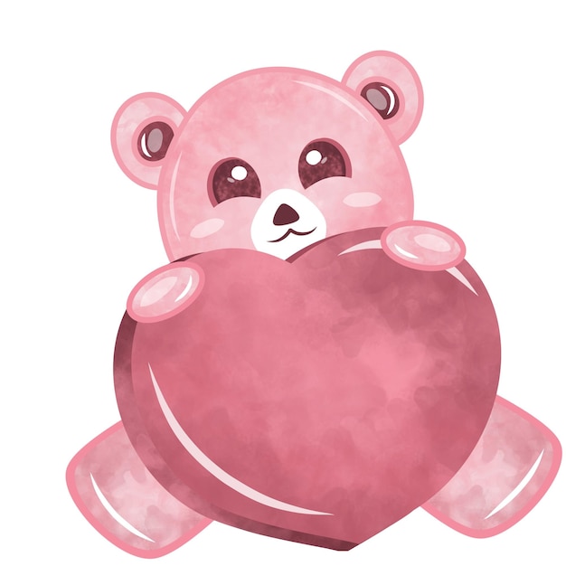 PSD el oso de peluche pinky