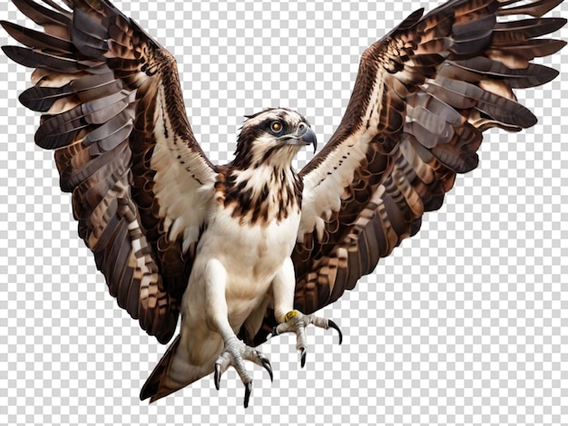 PSD osprey en un fondo transparente