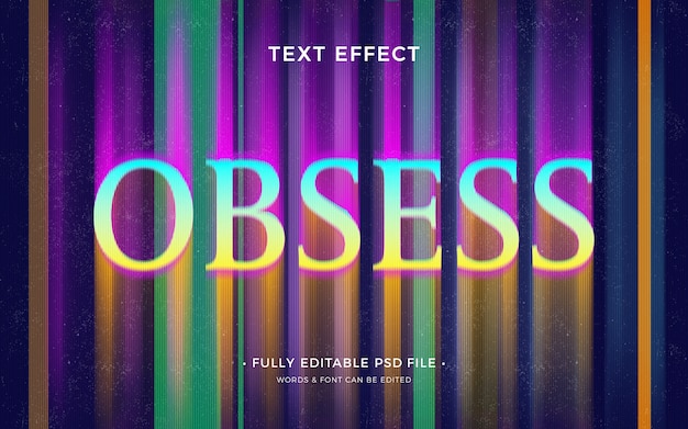 Ossessiona l'effetto del testo