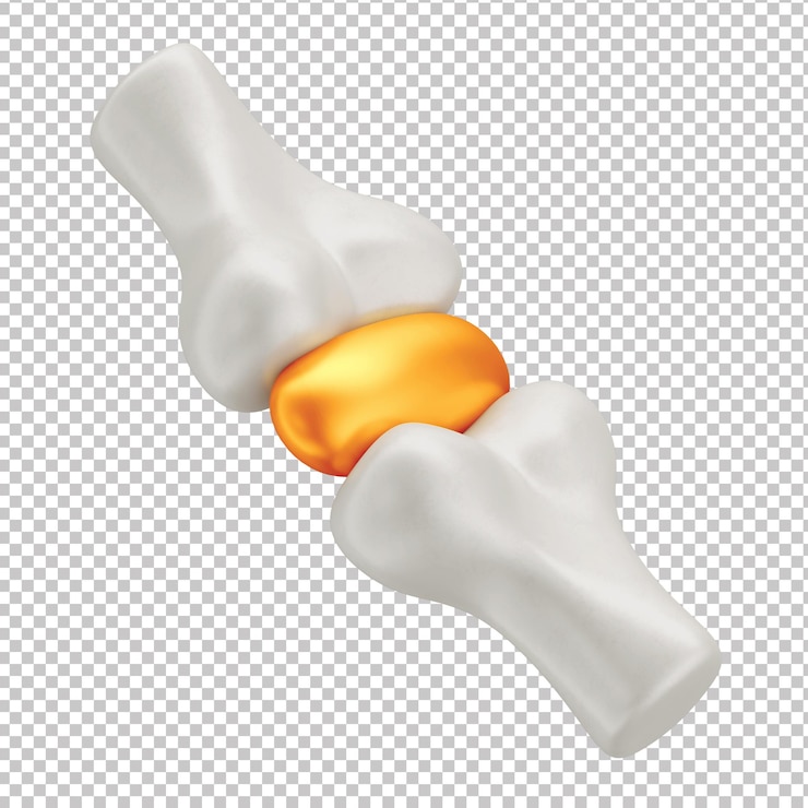 PSD osso in stile cartone animato 3d con sfondo trasparente