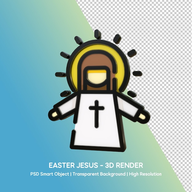 Oster-Jesus 3D-Rendering