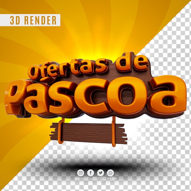 Osterangebot Promotion 3D-Logo für Unternehmen