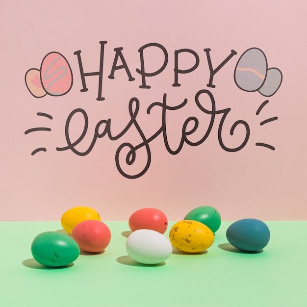 PSD ostern-modell mit copyspace für text oder logo