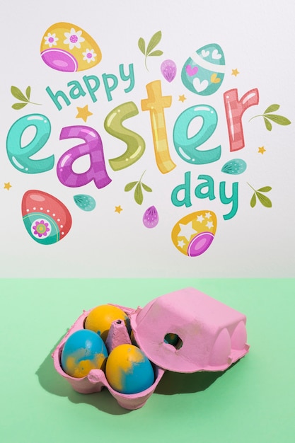 Ostern-Modell mit copyspace für Text oder Logo