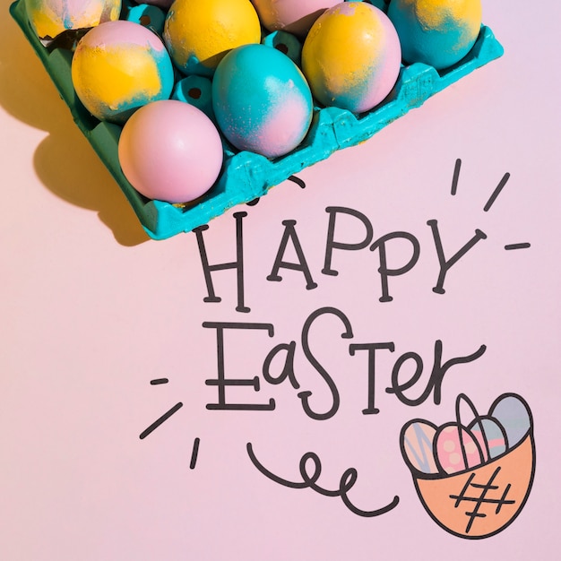 Ostern-Modell mit copyspace für Text oder Logo