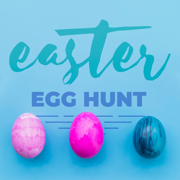 Ostern-Modell mit Eierlinie