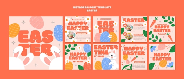 PSD ostern-vorlagendesign