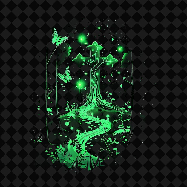 Otevřete si Kouzelné krajiny z fantasy nocí s neonovým lesem Y2K, uměním a ilustracemi se zvířecími návrhy