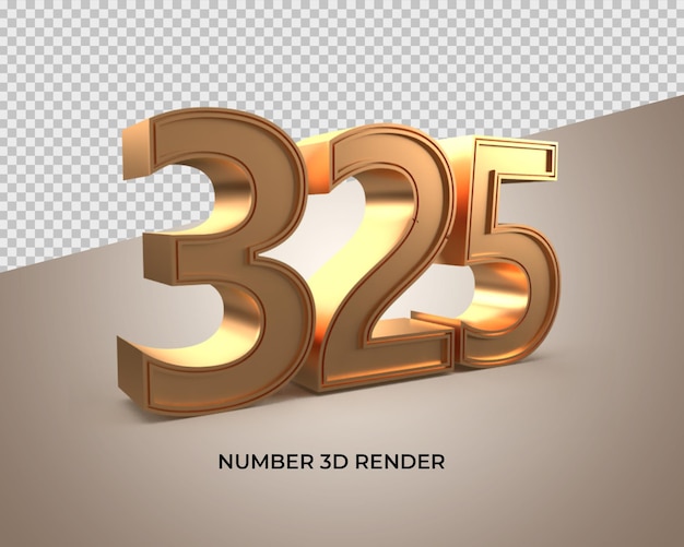 Ouro 3d número 325