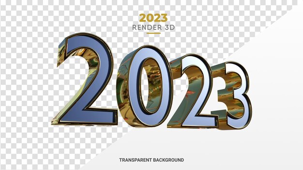 Ouro e textura azul 2023 renderização de alta qualidade