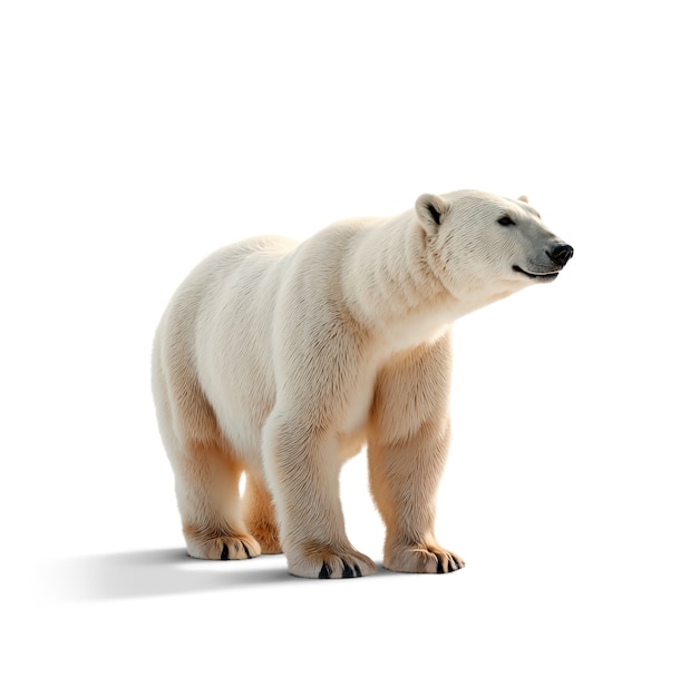 L'ours adorable isolé