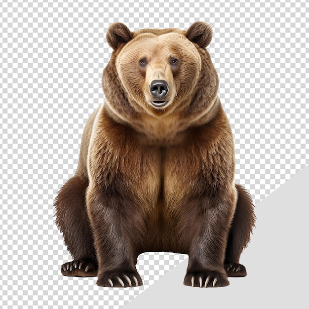 PSD un ours isolé sur un fond transparent png