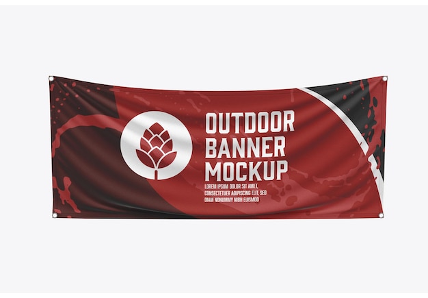 PSD outdoor-banner-modell