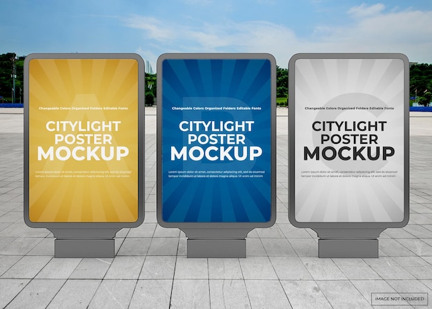 Outdoor citylight plakat modell