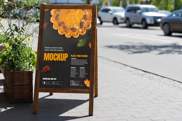 Outdoor-Mockup für städtische Werbung