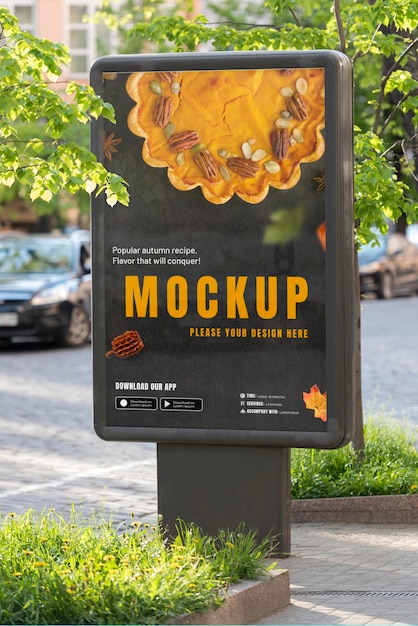 Outdoor-Mockup für städtische Werbung