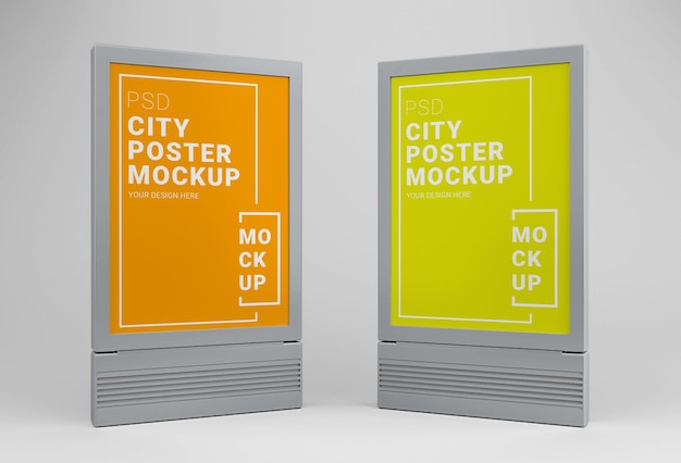 Outdoor-stadtplakat-design-modell