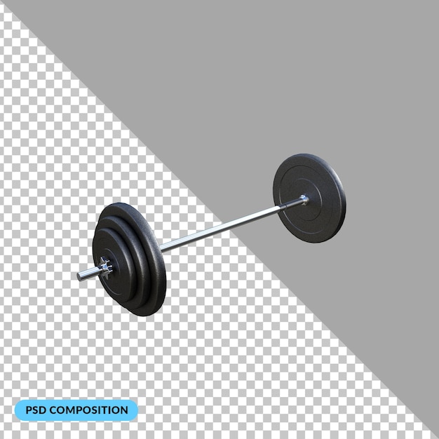 Outils De Fitness Et De Sport 3d Isolés Psd Premium