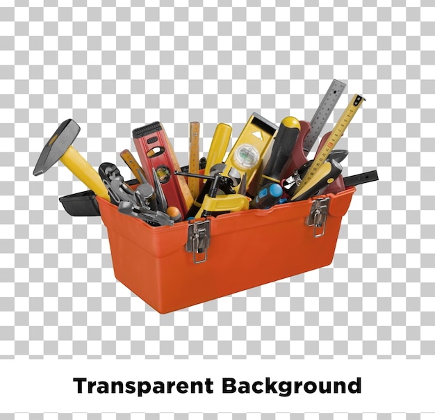 Outils à main assortis dans la boîte à outils