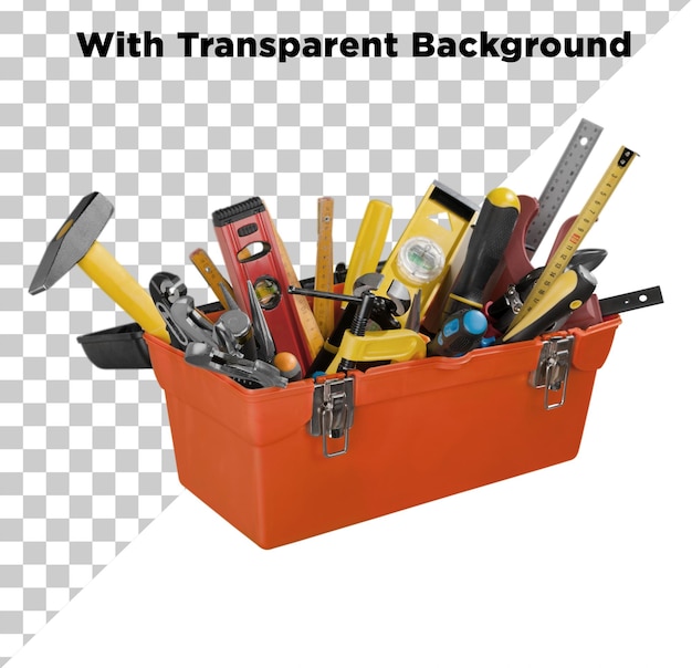 Des outils variés dans une boîte à outils