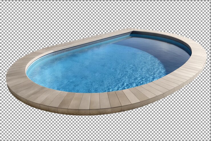 Oval swimming pool landscaping ideas to enhance beauty