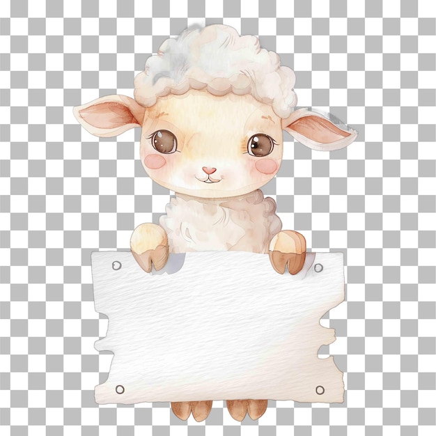 PSD ovelha, um animal bonito para o berçário.
