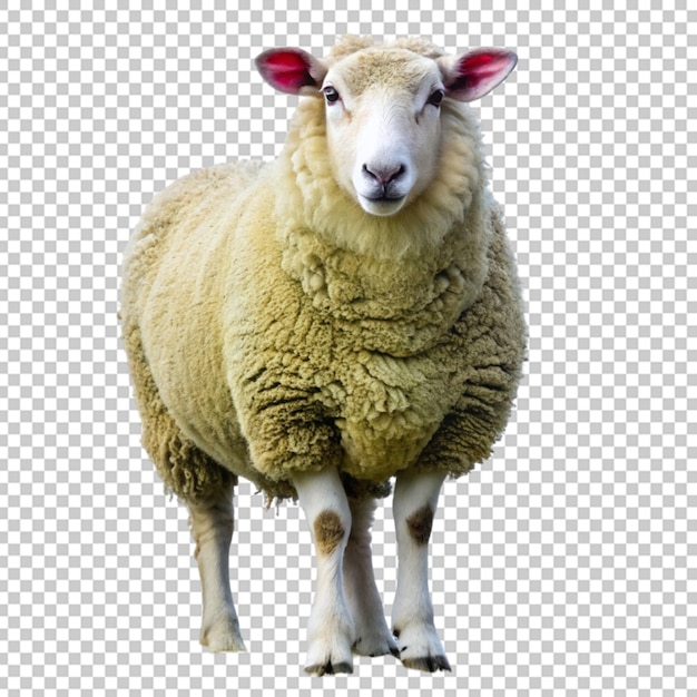 PSD ovelhas isoladas em fundo transparente
