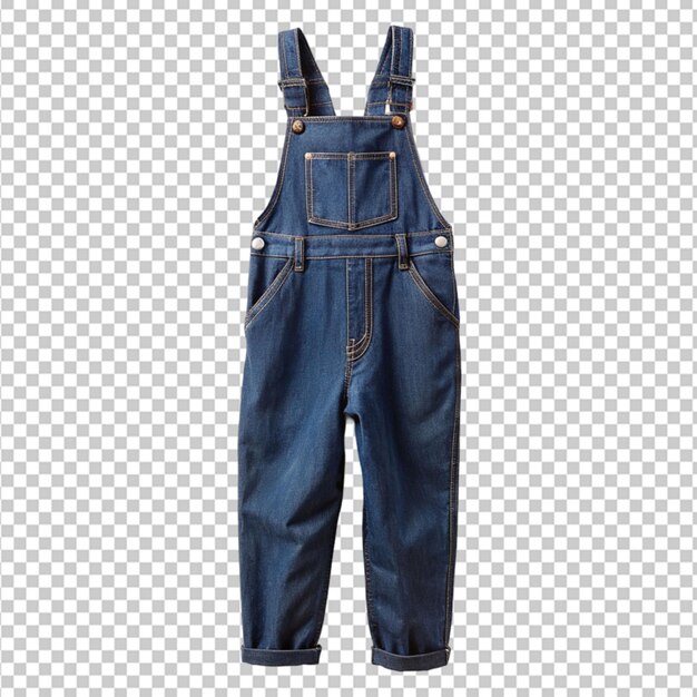 Overalls auf weißem hintergrund