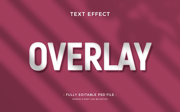 Overlay-text-effekt