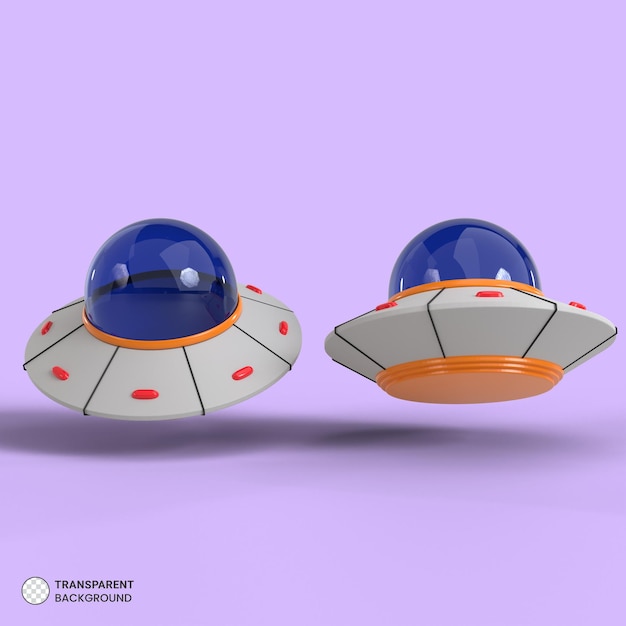 Ovni icono aislado 3d render ilustración