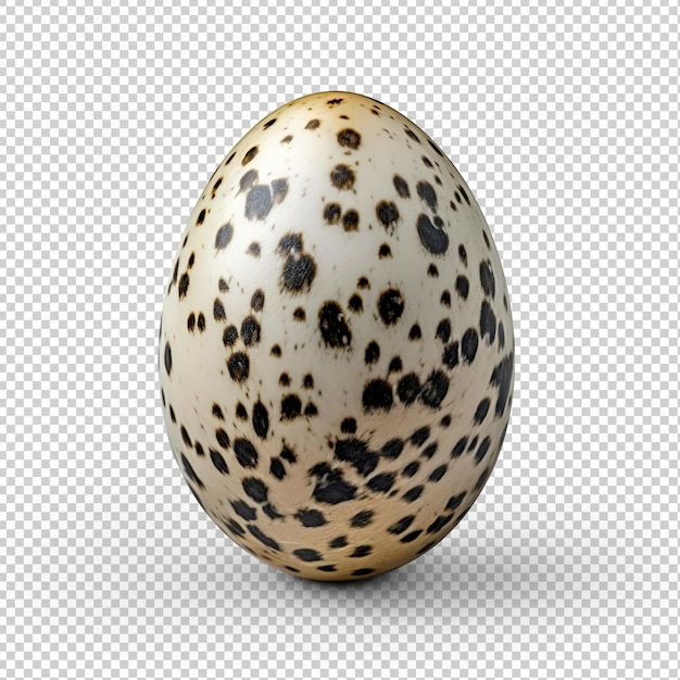 PSD ovo de codorna cortado manualmente em transparente