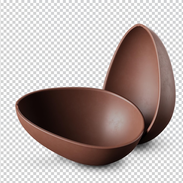 PSD ovo de páscoa de chocolate em uma caixa