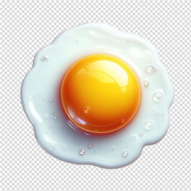 PSD ovo frito isolado em uma tela transparente png