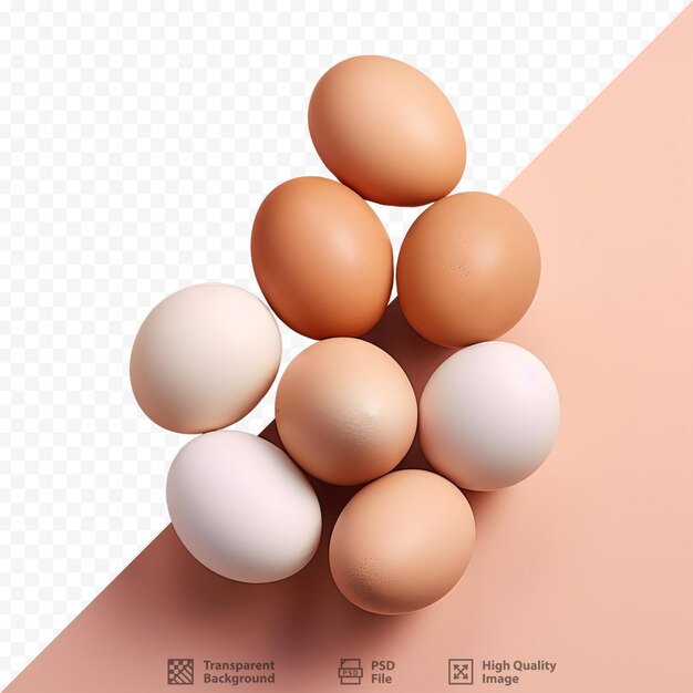 PSD ovos frescos de galinhas felizes