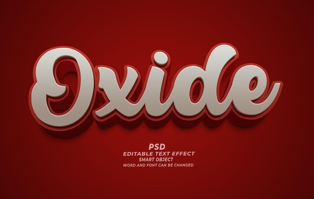 Oxide PSD 3D-bearbeitbare Texteffekte