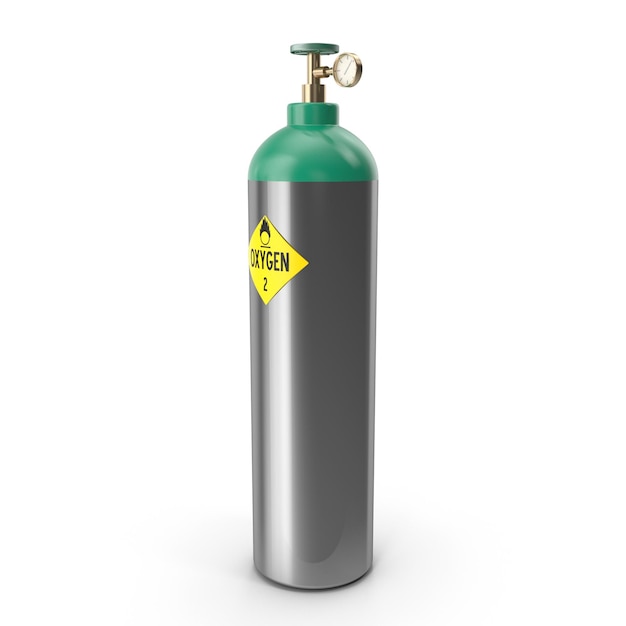 Oxygen Tank with Pressure Gauge
