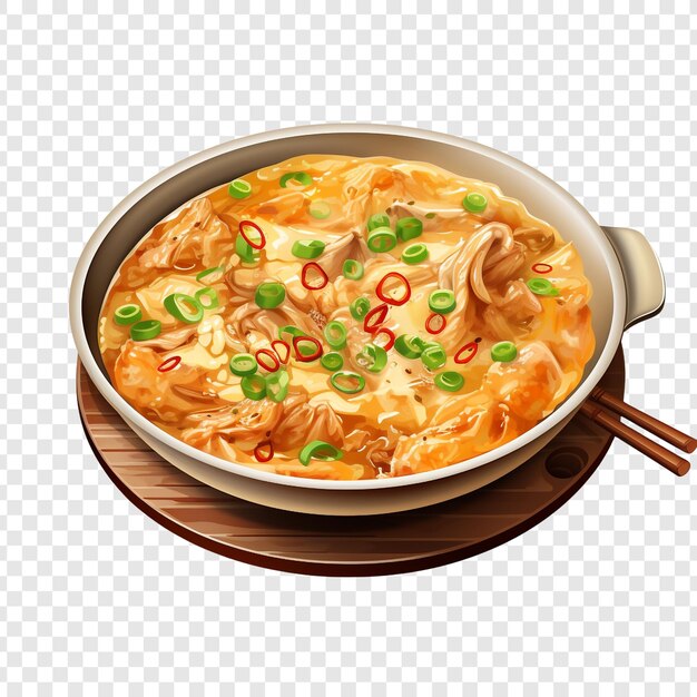 Oyakodon isolado em fundo transparente