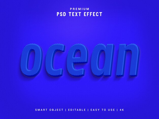 Ozean Texteffekt