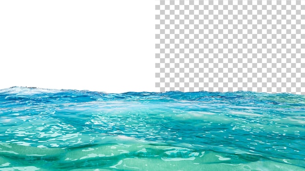 Ozeanhorizont Meereslandschaft 3d-Rendering Realistische Meereswellen Meereshintergrund